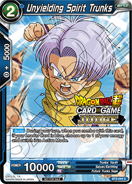 Unyielding Spirit Trunks - Judge Promotion Cards - Promo - BT2-044