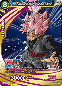 Unstoppable Despair Goku Black Rose - Union Force - Super Rare - BT2-054