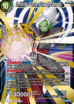 Infinite Force Fused Zamasu - Union Force - Super Rare - BT2-058