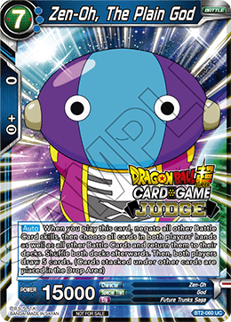 Zen-Oh, The Plain God - Judge Promotion Cards - Promo - BT2-060