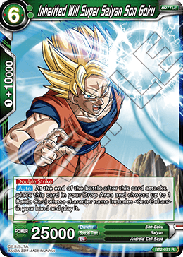 Inherited Will Super Saiyan Son Goku - Union Force - Rare - BT2-071