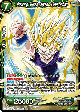 Piercing Super Saiyan 2 Son Gohan - Union Force - Super Rare - BT2-073