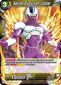 Secret Evolution Cooler - Union Force - Rare - BT2-111