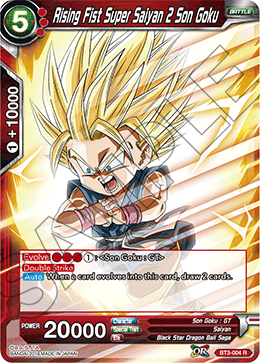 Rising Fist Super Saiyan 2 Son Goku - Cross Worlds - Rare - BT3-004