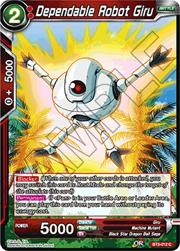 Dependable Robot Giru - Cross Worlds - Common - BT3-012