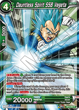 Dauntless Spirit SSB Vegeta - Cross Worlds - Rare - BT3-060