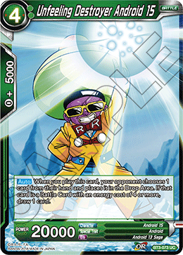 Unfeeling Destroyer Android 15 - Cross Worlds - Uncommon - BT3-073