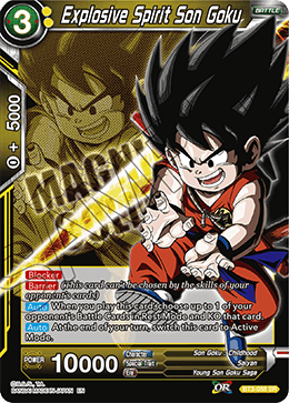 Explosive Spirit Son Goku - Expansion Deck Box Set 08: Magnificent Collection - Forsaken Warrior - Super Rare - BT3-088