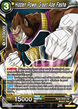 Hidden Power Great Ape Fasha - Cross Worlds - Uncommon - BT3-098