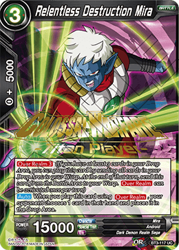 Relentless Destruction Mira (Titan Player Stamped) - Tournament Promotion Cards - Promo - BT3-117