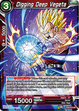 Digging Deep Vegeta - Colossal Warfare - Uncommon - BT4-010