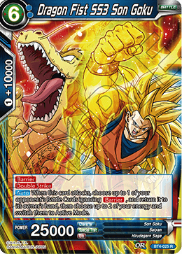 Dragon Fist SS3 Son Goku - Colossal Warfare - Rare - BT4-025