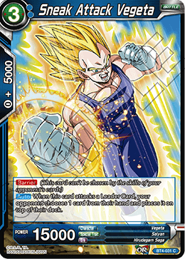 Sneak Attack Vegeta - Colossal Warfare - Common - BT4-031