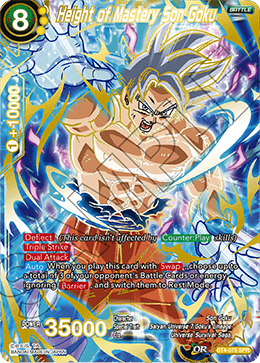 Height of Mastery Son Goku (SPR) - Colossal Warfare - Special Rare - BT4-075