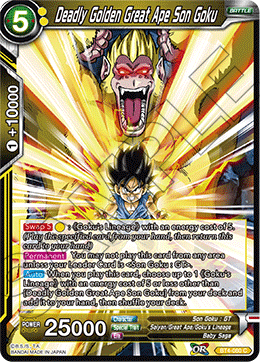 Deadly Golden Great Ape Son Goku - Colossal Warfare - Common - BT4-080