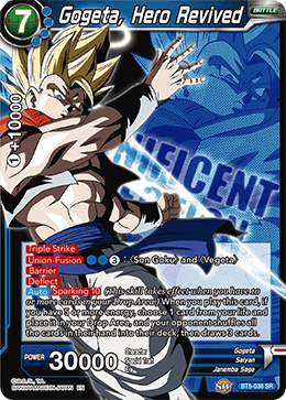 Gogeta, Hero Revived - Expansion Deck Box Set 07: Magnificent Collection - Fusion Hero - Super Rare - BT5-038