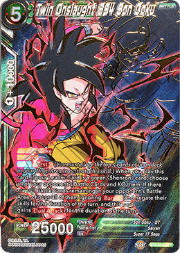 Twin Onslaught SS4 Son Goku (SPR) - Miraculous Revival - Special Rare - BT5-055