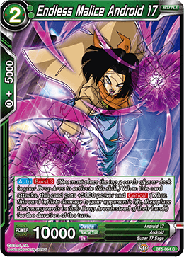 Endless Malice Android 17 - Miraculous Revival - Common - BT5-064