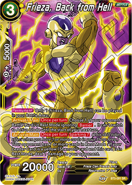 Frieza, Back from Hell - Miraculous Revival - Super Rare - BT5-091