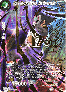 Black Masked Saiyan, the Devastator (SPR) - Miraculous Revival - Special Rare - BT5-111