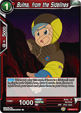 Bulma, from the Sidelines - Destroyer Kings - Common - BT6-011