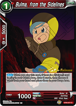 Bulma, from the Sidelines - Destroyer Kings Pre-Release Cards - Common - BT6-011_PR