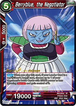 Berryblue, the Negotiator - Destroyer Kings Pre-Release Cards - Common - BT6-019_PR