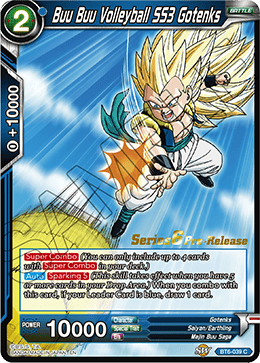Buu Buu Volleyball SS3 Gotenks - Destroyer Kings Pre-Release Cards - Common - BT6-039_PR