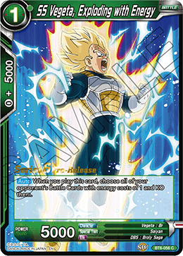 SS Vegeta, Exploding with Energy - Destroyer Kings Pre-Release Cards - Common - BT6-056_PR