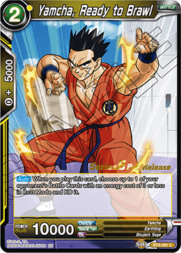 Yamcha, Ready to Brawl - Destroyer Kings Pre-Release Cards - Common - BT6-091_PR