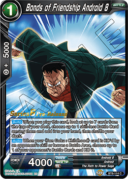 Bonds of Friendship Android 8 - Destroyer Kings Pre-Release Cards - Common - BT6-114_PR