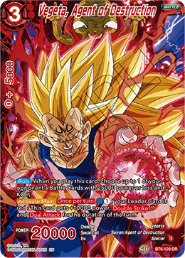 Vegeta, Agent of Destruction - Destroyer Kings - Destruction Rare - BT6-120