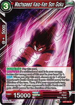 Machspeed Kaio-Ken Son Goku - Assault of the Saiyans - Rare - BT7-005