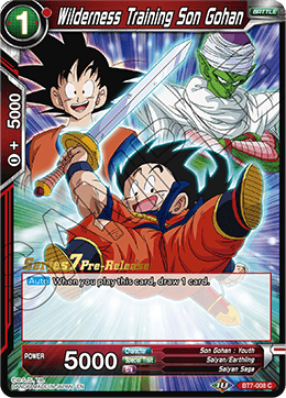 Wilderness Training Son Gohan - Assault of the Saiyans Pre-Release Cards - Promo - BT7-008_PR