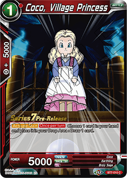 Coco, Village Princess - Assault of the Saiyans Pre-Release Cards - Promo - BT7-015_PR