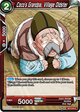 Coco's Grandpa, Village Oldster - Assault of the Saiyans - Common - BT7-016