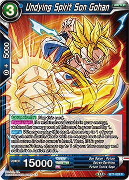 Undying Spirit Son Gohan - Assault of the Saiyans - Rare - BT7-029