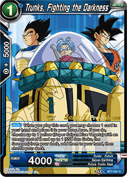 Trunks, Fighting the Darkness - Assault of the Saiyans Pre-Release Cards - Promo - BT7-031_PR