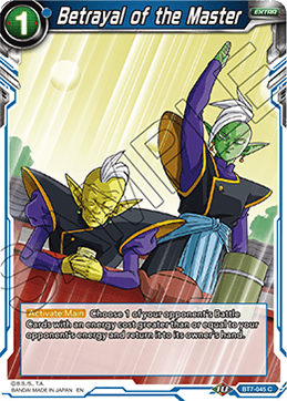 Betrayal of the Master - Assault of the Saiyans - Common - BT7-045