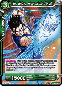 Son Gohan, Hope of the People - Assault of the Saiyans - Common - BT7-054