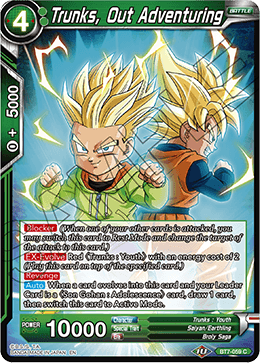 Trunks, Out Adventuring - Assault of the Saiyans - Common - BT7-059
