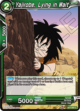 Yajirobe, Lying in Wait - Assault of the Saiyans Pre-Release Cards - Promo - BT7-065_PR
