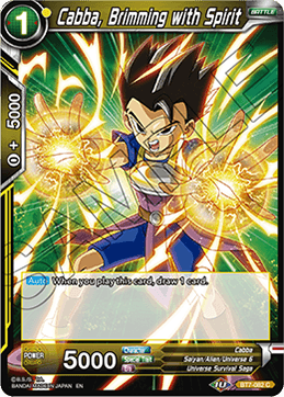 Cabba, Brimming with Spirit - Assault of the Saiyans - Common - BT7-082