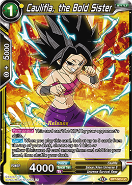 Caulifla, the Bold Sister - Assault of the Saiyans Pre-Release Cards - Promo - BT7-085_PR