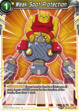 Weak Spot Protection - Assault of the Saiyans Pre-Release Cards - Promo - BT7-095_PR