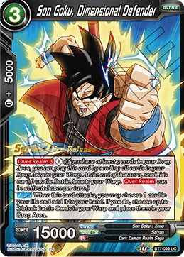 Son Goku, Dimensional Defender - Assault of the Saiyans Pre-Release Cards - Promo - BT7-099_PR