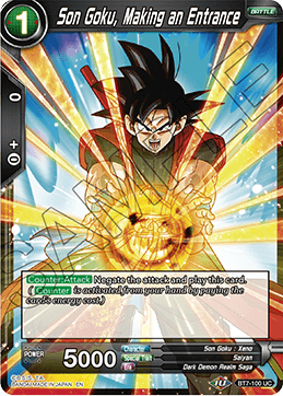 Son Goku, Making an Entrance - Assault of the Saiyans - Uncommon - BT7-100