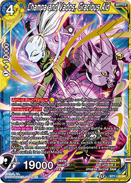 Champa and Vados, Gracious Aid - Assault of the Saiyans - Super Rare - BT7-119