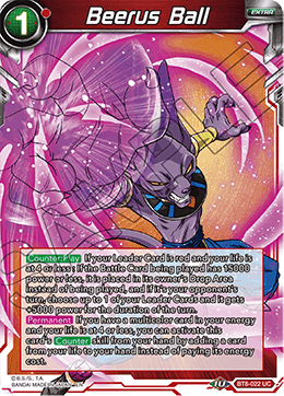Beerus Ball - Malicious Machinations - Uncommon - BT8-022