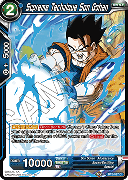 Supreme Technique Son Gohan - Malicious Machinations - Common - BT8-027